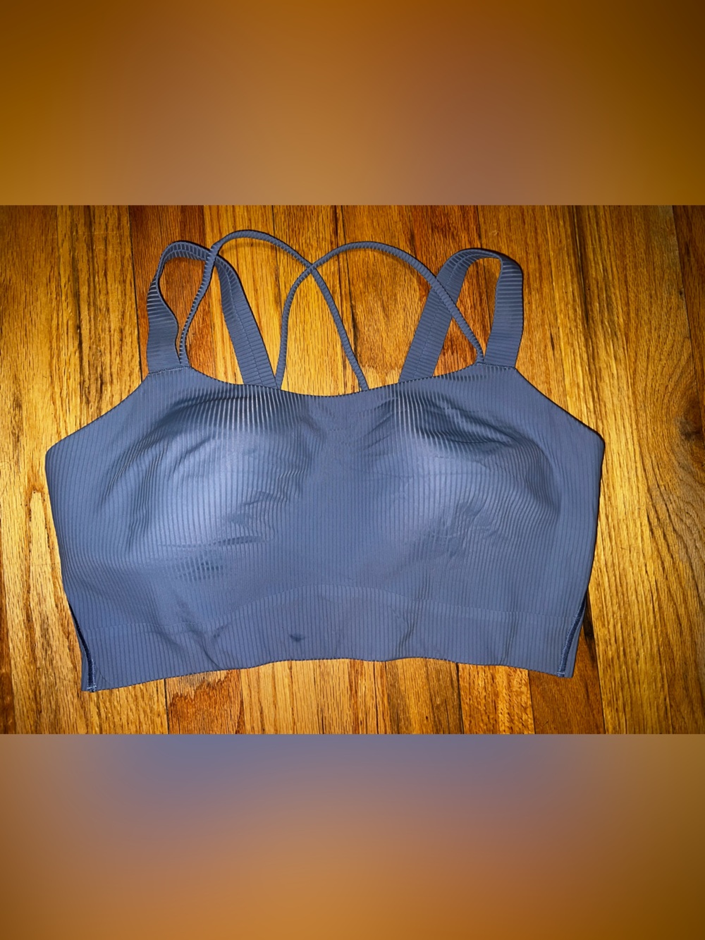 Lululemon Seamless Ribbed Bralette in Slate Blue